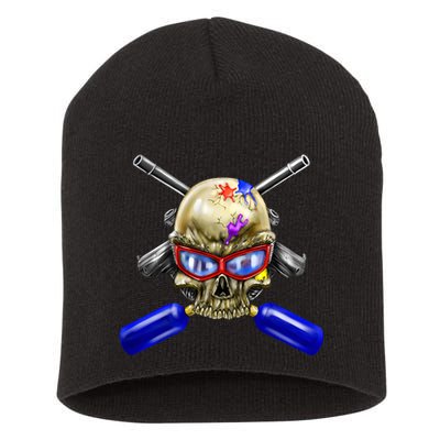 Paintball Skull Short Acrylic Beanie