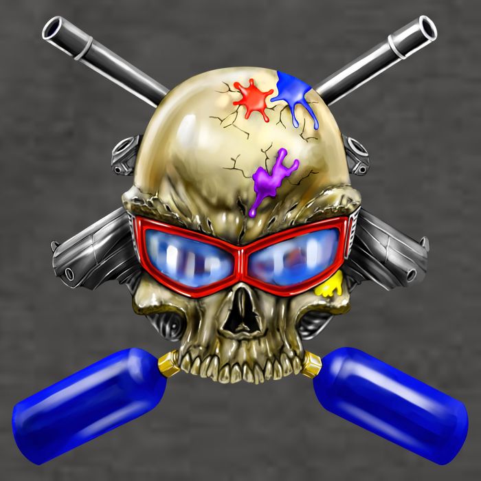 Paintball Skull Vector Backpack