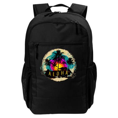 Painted Aloha Palms Beach Daily Commute Backpack