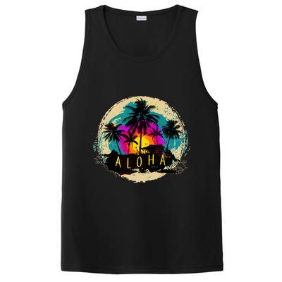 Painted Aloha Palms Beach PosiCharge Competitor Tank