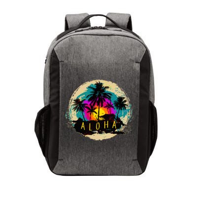 Painted Aloha Palms Beach Vector Backpack