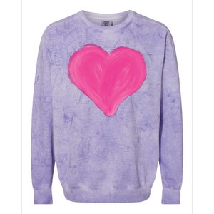 Painted Heart Colorblast Crewneck Sweatshirt