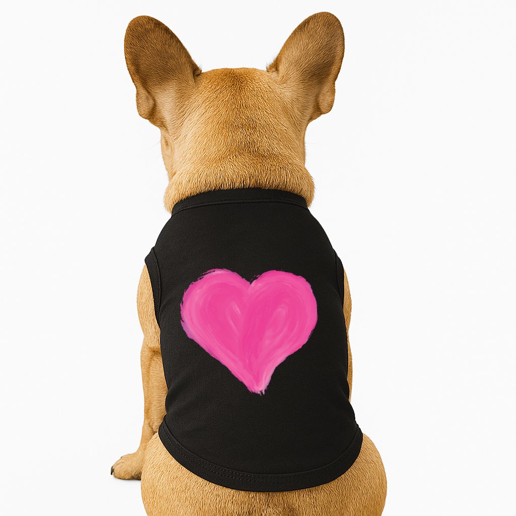 Painted Heart Doggie Tank