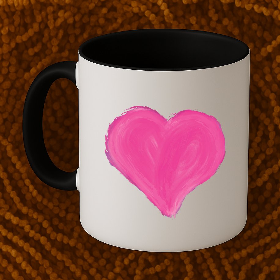 Painted Heart Mug