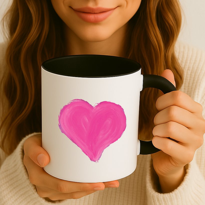 Painted Heart Mug