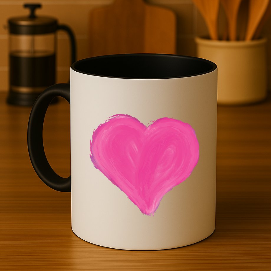 Painted Heart Mug