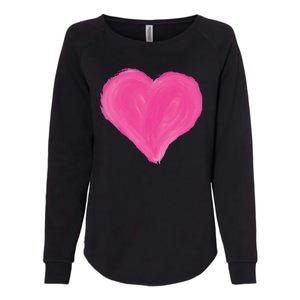 Painted Heart Womens California Wash Sweatshirt