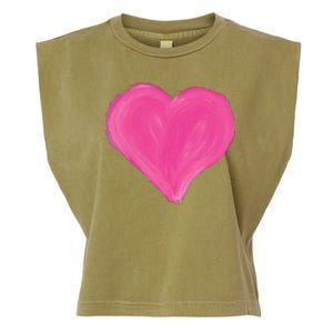 Painted Heart Garment-Dyed Women's Muscle Tee