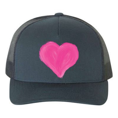 Painted Heart Yupoong Adult 5-Panel Trucker Hat