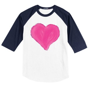 Painted Heart Baseball Sleeve Shirt