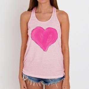 Painted Heart Women's Knotted Racerback Tank