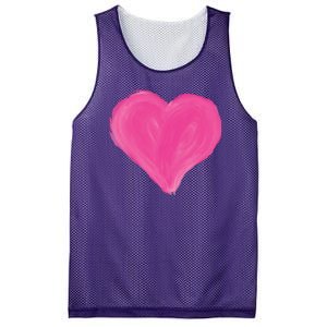 Painted Heart Mesh Reversible Basketball Jersey Tank