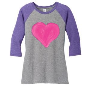 Painted Heart Women's Tri-Blend 3/4-Sleeve Raglan Shirt