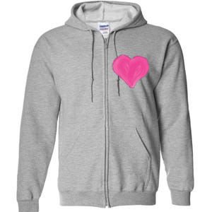 Painted Heart Full Zip Hoodie