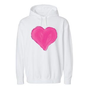 Painted Heart Garment-Dyed Fleece Hoodie