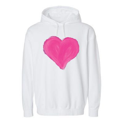 Painted Heart Garment-Dyed Fleece Hoodie