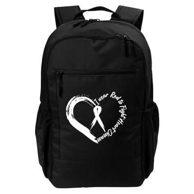 Painted I Wear Red To Fight Heart Disease Backpack