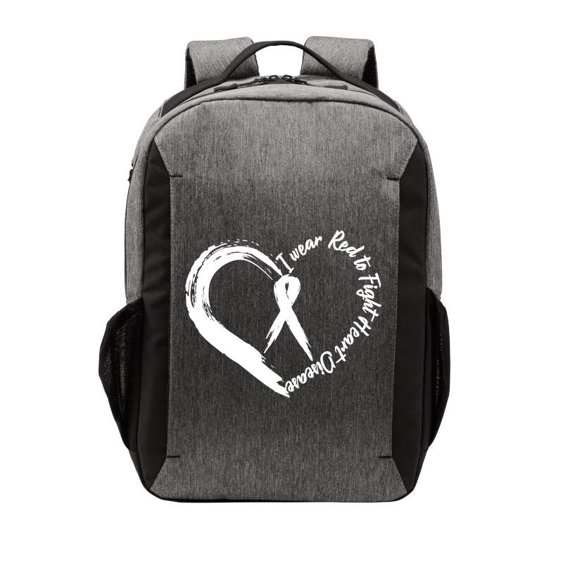 Painted I Wear Red To Fight Heart Disease Vector Backpack