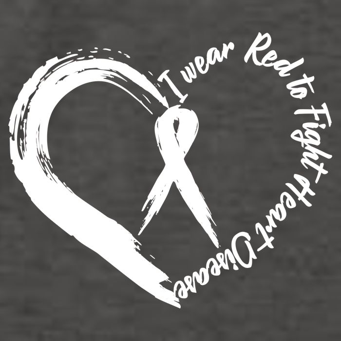 Painted I Wear Red To Fight Heart Disease Vector Backpack