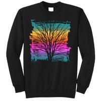 Painted Sunset Colors Tree Sweatshirt