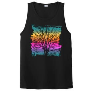 Painted Sunset Colors Tree PosiCharge Competitor Tank