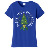 Peace And Joy Christmas Tree Pickleball Gift Women's T-Shirt