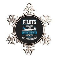 Pilots Are Just Like Superheroes, But With Better Outfits Metallic Star Ornament