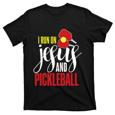 Pickleball and Jesus Religious Christian Pickleballer T-Shirt