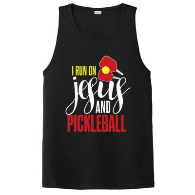 Pickleball and Jesus Religious Christian Pickleballer PosiCharge Competitor Tank