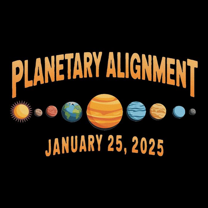Planetary Alignment January 25 2025 Cosmic Space Hooded Wearable Blanket