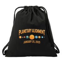 Planetary Alignment January 25 2025 Cosmic Space Drawstring Bag