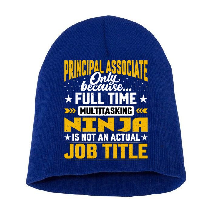 Principal Associate Job Title Cute Gift Principal Chief Assistant Gift Short Acrylic Beanie