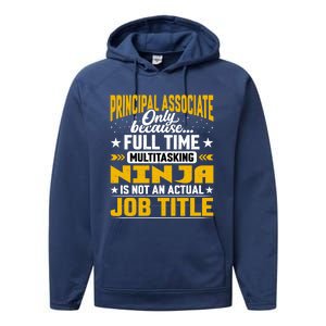 Principal Associate Job Title Cute Gift Principal Chief Assistant Gift Performance Fleece Hoodie