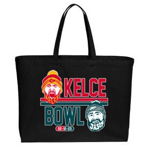 Philly And Kansas Kelce Bowl Arizona Cotton Canvas Jumbo Tote