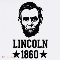 President Abraham Lincoln 1860 Abe America Silhouette Tall T-Shirt
