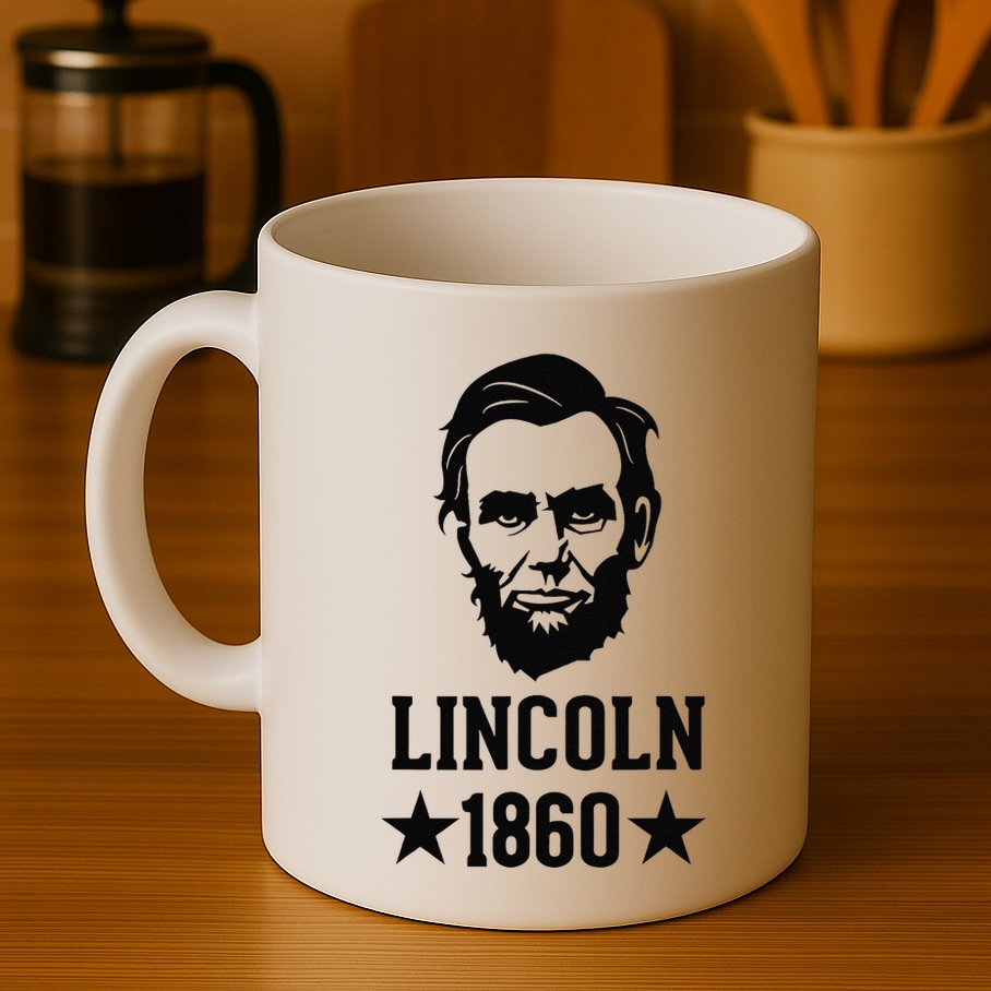 President Abraham Lincoln 1860 Abe America Silhouette Mug