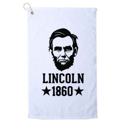President Abraham Lincoln 1860 Abe America Silhouette Golf Towel