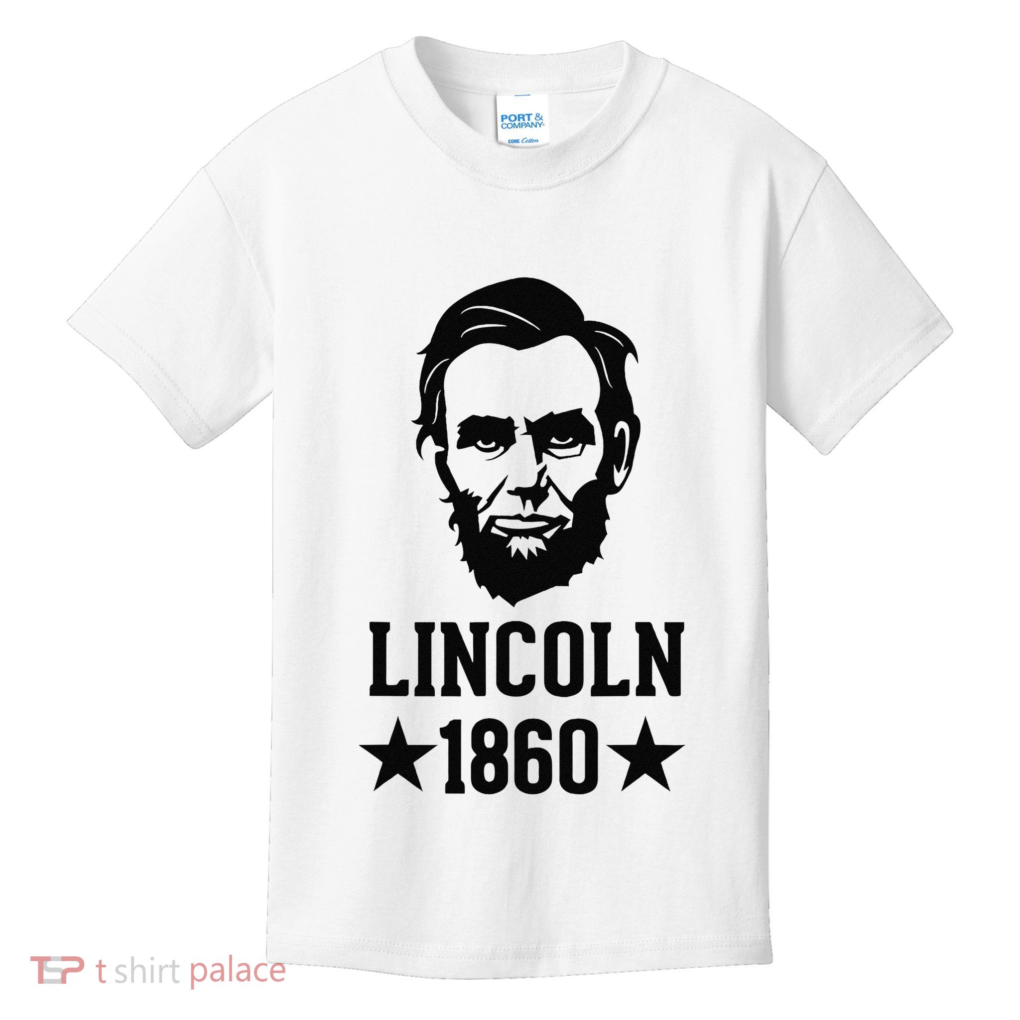 President Abraham Lincoln 1860 Abe America Silhouette Kids T-Shirt
