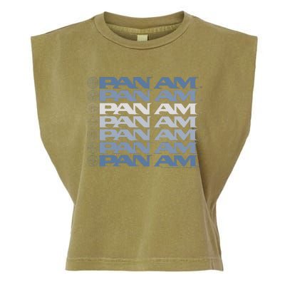 Pan Am Light Blue Gradient Cascade Garment-Dyed Women's Muscle Tee