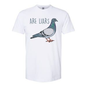 Pigeons Are Liars Arent Real Spies Birds Pun Gift Softstyle CVC T-Shirt