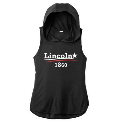 President Abraham Lincoln Campaign Honest Abe Gift Ladies PosiCharge Tri-Blend Wicking Draft Hoodie Tank