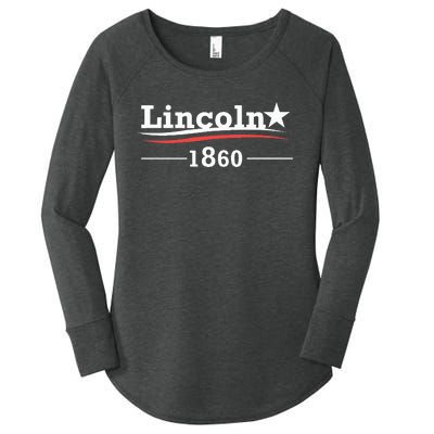 President Abraham Lincoln Campaign Honest Abe Gift Women's Perfect Tri Tunic Long Sleeve Shirt