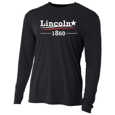 President Abraham Lincoln Campaign Honest Abe Gift Cooling Performance Long Sleeve Crew