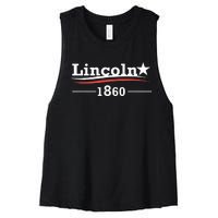 President Abraham Lincoln Campaign Honest Abe Gift Women's Racerback Cropped Tank