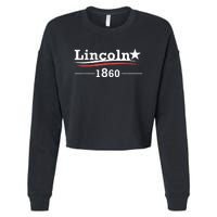 President Abraham Lincoln Campaign Honest Abe Gift Cropped Pullover Crew