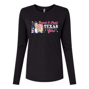 Proud And Loud Texas Proud American Gift Womens Cotton Relaxed Long Sleeve T-Shirt