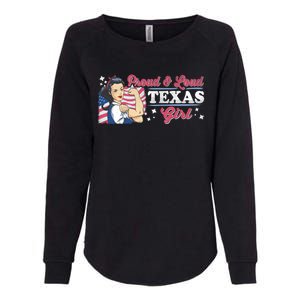 Proud And Loud Texas Proud American Gift Womens California Wash Sweatshirt