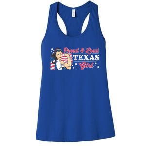 Proud And Loud Texas Proud American Gift Women's Racerback Tank