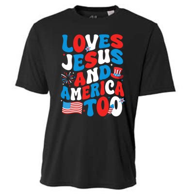 Patriotic Apparel Loves God America Too Perfect For July Cooling Performance Crew T-Shirt