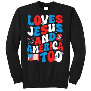 Patriotic Apparel Loves God America Too Perfect For July Sweatshirt